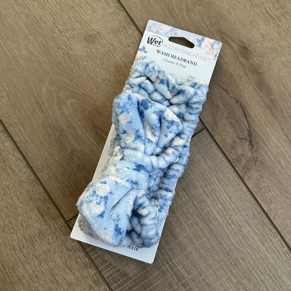 Wet Brush x LoveShackFancy Wash Cotton Headband Everblooming Rosettes NWT - Picture 6 of 7